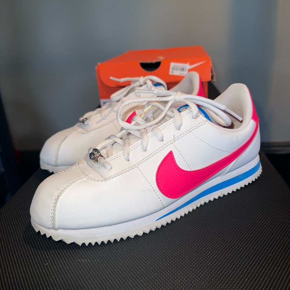Nike Cortez 🖤 Womens Nike Flex, hot pink + blue